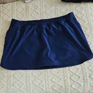 Lands' End Women's Navy‎ Swim Skirt Size 26W